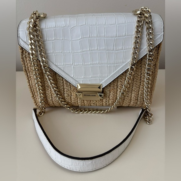 Michael Kors Raffia Crossbody - Picture 1 of 2